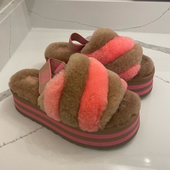 Disco Slide Stripe Womens Uggs - Picture 2 of 4